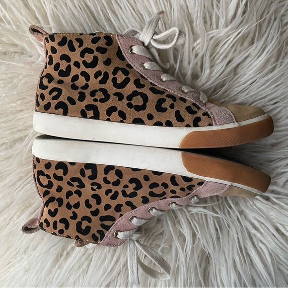 *SOLD* Mini Boden Novelty High Tops Leopard Kitty Ears Size 3 - Picture 9 of 14